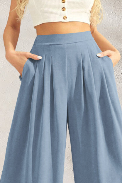 High Waist Wide Leg Pants